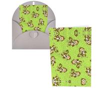 Green Clever Monkey Print Thank You Cards Greeting Cards With Envelopes Blank Note Cards 10x15 cm Perfect for Thank Yous Invitations