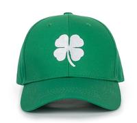 Green Clover Ponytail Baseball-Cap for St. Patrick's Day - Adjustable Holiday Shamrock Hat for Man Woman, Green, M/L