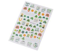 Green Clovers Nails Art Stickers Shamrock Nails Decals Patrick’s Day Nails Sticker Nails Art Decoration For Women
