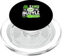 Green Color The Hustle Looks Crazy Green Graphic PopSockets PopGrip for MagSafe