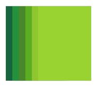 Green Colored Art Kraft Cover Stock Cardstock Paper 40 Sheets 65lb/175GSM for Card Construction Making, Scrapbooking, Printing, Quilling and Crafts DIY 5 Shades, 8 Sheet Each Color