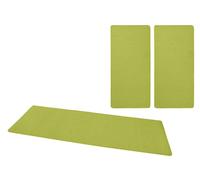 Green Colour 3-in-1 Rug Set - 3 pcs 67X250 cm 67X140 cm 67x140 cm