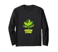 Green Core Nature Energy Eco Lifestyle Design Long Sleeve T-Shirt