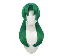 Green Cosplay Wigs for Women Long Green Hair Wig with Bangs Anime Halloween Costume Wigs Game Cosplayer Full Synthetic Wig