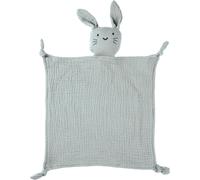(Green) Cotton Muslin Lovey Blanket, Baby Comforter Blanket Muslin Security Blanket Stuffed Animal Bunny Blanket, Cuddle Blanket Snuggle Soft Security Blanket