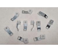 Green County Hardware 100 X Integra Pendulum Slides - Kirsch Classic Unfinished Metal Wall Mount Curtain Track Gliders