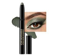 Green Cream Eyeshadow Stick, Waterproof Olive Green Eye Shadow Pencil, Long Lasting Smudge-proof Shimmer Eye Shadow Stick, Twistable Pencil Design For Easy Application, Vegan & Cruelty-Free