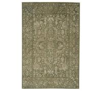 Green Cream Traditional Pattern Medallion Flatweave Area Rug Vintage Classic Heritage Designer Transitional Decorative Living Room Bedroom Floor Carpet 160cm x 230cm