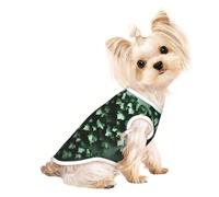 Green Creeper Pet Breathable Sleeveless T-shirt L for Small Dogs and Cats, Soft, Comfortable, Stylish