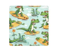 Green Crocodile Camera Wrap Cloth, Squares Magic Self-Adhesive Cloth for Lens Camera Anti-Scratch Lens Protector Makeup Wrap Cloth Bag 21.7" x 21.7"
