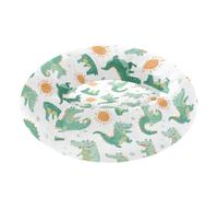 Green Crocodile Sun Donut Dog Bed Round Cat Bed Orthopedic Washable Donut Pet Beds with Removable Cover X-Small