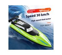 (green) Cross-Border Remote Control Boat Electric Toy Charging 2.4G Remote Control Boat Double Spiral Pulp High-Speed