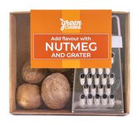 Green Cuisine Nutmeg and Grater | Perfect for Secret Santas | Great for Adding to Christmas Drinks & Christmas Dishes |