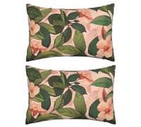 Green Cushion Covers 40cm x 60cm Sofa Pillows Pack of 2 Cushion Covers 16x24 Inches, Super Soft Sofa Cushions with Invisible Zipper Decorative Pillows for Living Room Bedroom Decor Pink Cushions J383