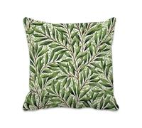 Green Cushion Covers 60cm x 60cm Leaf Cushions Double Sided Pattern Throw Pillow Covers with Invisible Zipper, Linen Decorative Pillowcases for Garden Home Sofa Bed, Set of 1 （23.6x23.6 in）2B-49