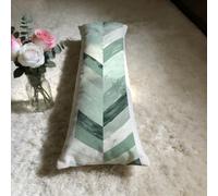 Green Cushion Covers Winter 150 x 50cm White Lustrous Soft Velvet Touch Fabric to Adds a Luxe Feel to Living Room or Bedroom During Machine Washable, Hidden Zip, Practical Gifts The Cold Season 0B-909