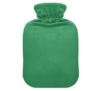 Green Cute hot Water Bottle with Soft Cover, 2L hot compresses for The Body for Neck and Shoulder Pain Relief, Neck and Shoulder Pain Relief, Bolsa Caliente para Dolores Menstrual