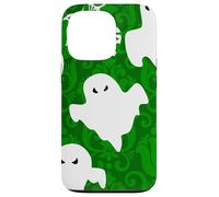 green damask ghost halloween paranormal apparition sinister Case for iPhone 13 Pro