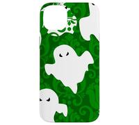green damask ghost halloween paranormal apparition sinister Case for iPhone 14 Plus