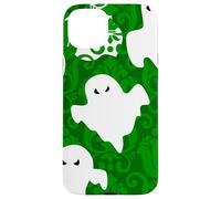green damask ghost halloween paranormal apparition sinister Case for iPhone 15 Plus