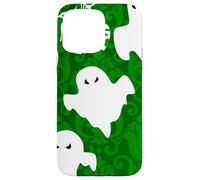 green damask ghost halloween paranormal apparition sinister Case for iPhone 15 Pro Max