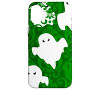 green damask ghost halloween paranormal apparition sinister Case for iPhone 16 Plus