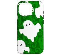 green damask ghost halloween paranormal apparition sinister Case for iPhone 16 Pro