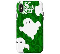 green damask ghost halloween paranormal apparition sinister Case for iPhone X/XS
