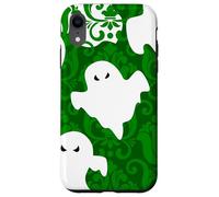 green damask ghost halloween paranormal apparition sinister Case for iPhone XR