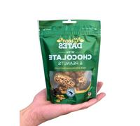 Green Dates Belgian Chocolate & Peanuts - Datteln mit Zartbitterschokolade und Erdnüssen 120g