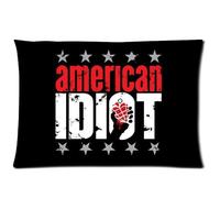 Green Day American Idiot Custom Pillowcase Pillow Sham Queen Size Pillow Cushion Case Cover Two Sides Printed 20x30 Inches