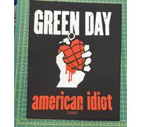 Green Day Back Patch American Idiot Band Logo Official Black One Size