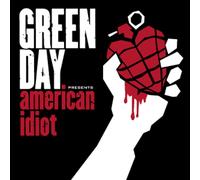 Green Day American Idiot - Red/White/Black Vinyl 2LP in Black green day Black