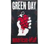 Green Day American Idiot Textile Poster Black/Red/White One Size 106x70cm
