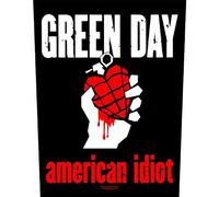 Green Day Back Patch American Idiot Band Logo Official Black One Size