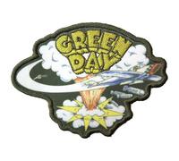 Green Day Dookie Cut Out Iron On Patch (One Size) (Green/Yellow)