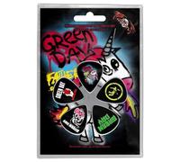 Green Day Guitar Picks Father of All Official Black 5 pack Plectrum One Size