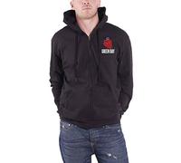 Green Day Hoodie American Idiot Band Logo Official Mens Black Zipped