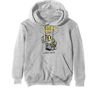 Green Day Hoodie Longview Doodle Band Logo Official Off White Pullover Unisex L