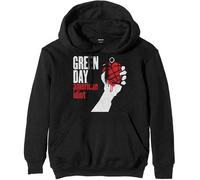 Green Day Hoodie American Idiot Band Logo Official Mens Black Pullover M