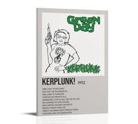 Green Day Kerplunk Anti Splash Art Posters Living Room And Bedroom Hanging Paintings Suitable for Multiple Scenarios No Need for Punching Easy to Install Suitable for Gifts And Personal UseFrame-style