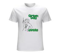 Green Day Kerplunk Punk Rock Band Short Sleeve T Shirt Tee for Men Men Dmn T-Shirt White M