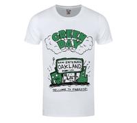 Green Day Men's Welcome To Paradise T-Shirt in White | Size: Small green day White S