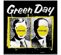 Green Day Nimrod Album Cover Print (30.5cm x 30.5cm) (Black/White/Yellow)