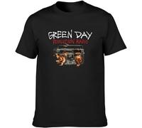 Green Day Revolution Radio Cover Black Men T-Shirt Graphic Printed Top Unisex Tee(Medium)