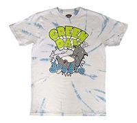 Dookie Longview Dye Wash T Shirt green day White L