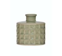 Green Decorative Bottle x1, Stem Bud Vase, Room Decor, Italian Style Retro Geometric Glazed Light Green Bottle Vase - Sorrento Small **Sold Individually**