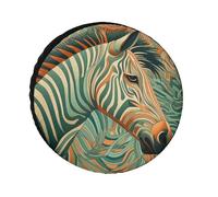 Green Decorative Pattern Spare Tire Cover Universal Waterproof Custom Trailer Tire Cover RV Wheel Protectors Fit for Trailers Trucks