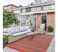 Green Decore 270 X 360 Cm Weaver Multi Red Reversible Plastic Camping, Picnic And Garden Outdoor Rug