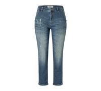 Green Destroyed Wash Slim-Fit Jeans - female - MAC - Skinny Fit Jeans - Blue - S - Jeans S